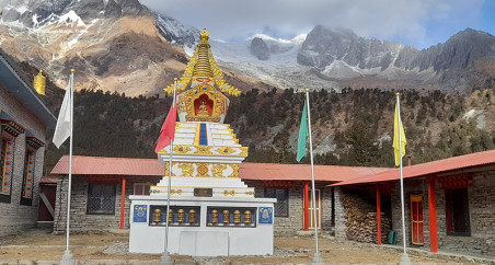 Monastry On The Way To Manaslu Circuit Trek